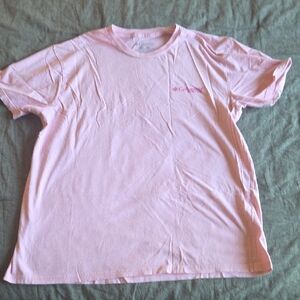 Columbia Pink Short Sleeve Tee with Chest Logo